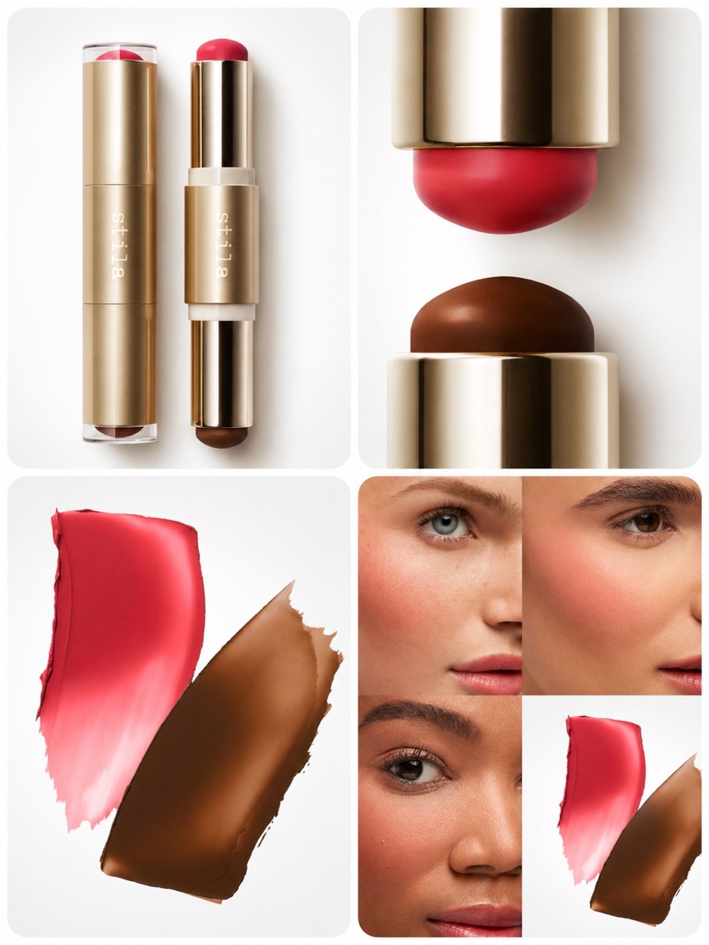 Stila Blush & Bronze Hydro-Blur Cheek Duo – Guava & Mocha | New in Box